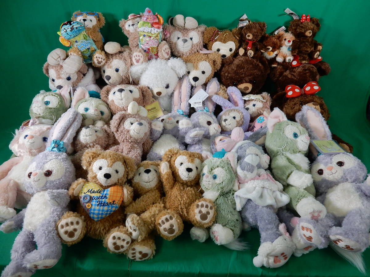 14/D152★【同梱不可】Disney グッズ まとめ売り★ダッフィー/シェリーメイ/ジェラトーニ/ステラルー ぬいぐるみ 他★中古 現状品