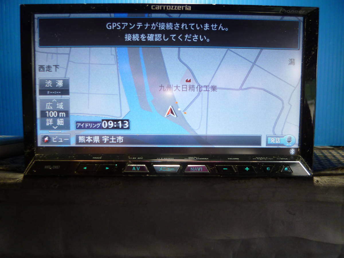 カロッツエリア　サイバーナビ　中古現状品 カロッツエリアサイバーナビ、AVIC-ZH07，美品、保証付き サイバーナビ