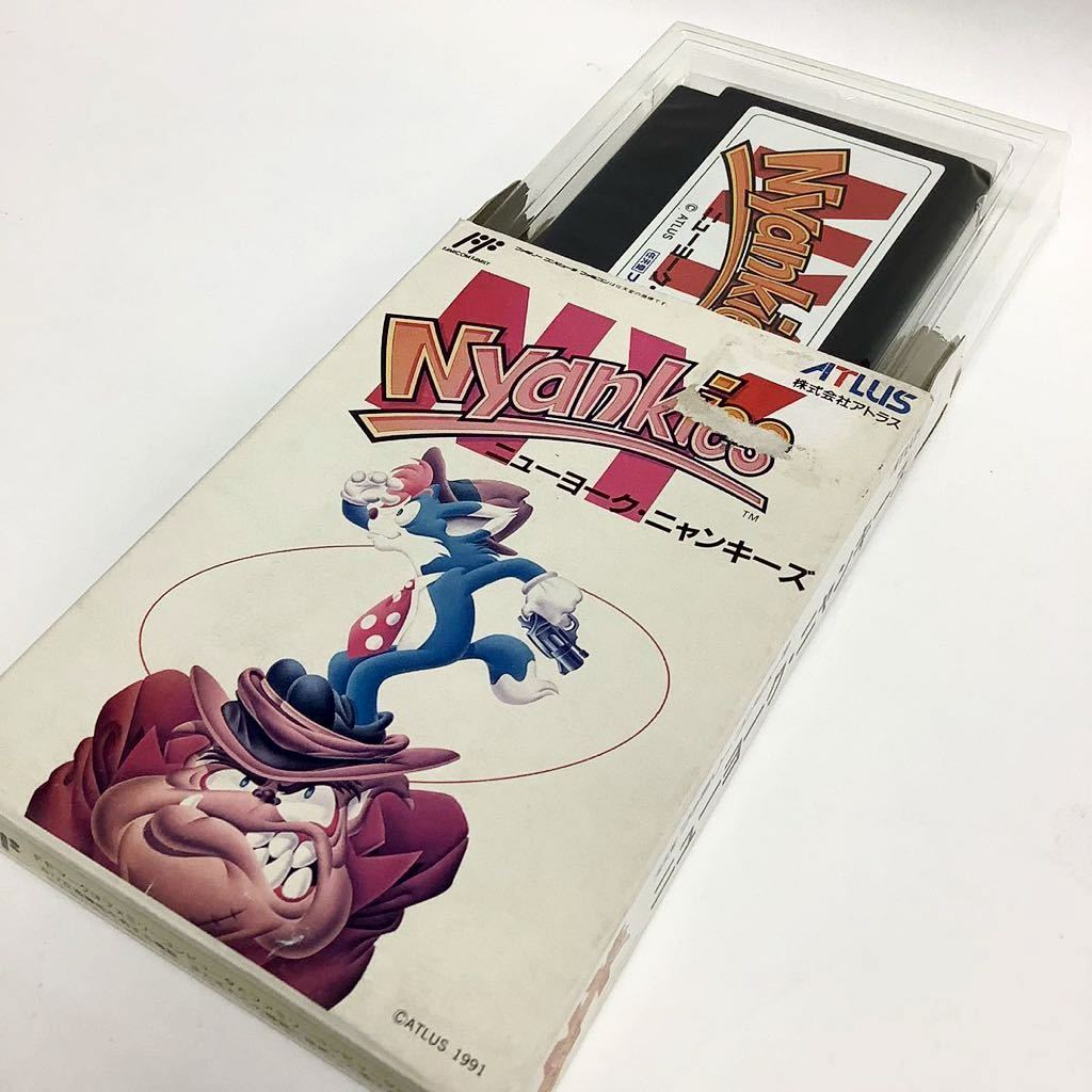 美品】 ニューヨーク・ニャンキース Nyankies FC ファミコン ソフト 箱