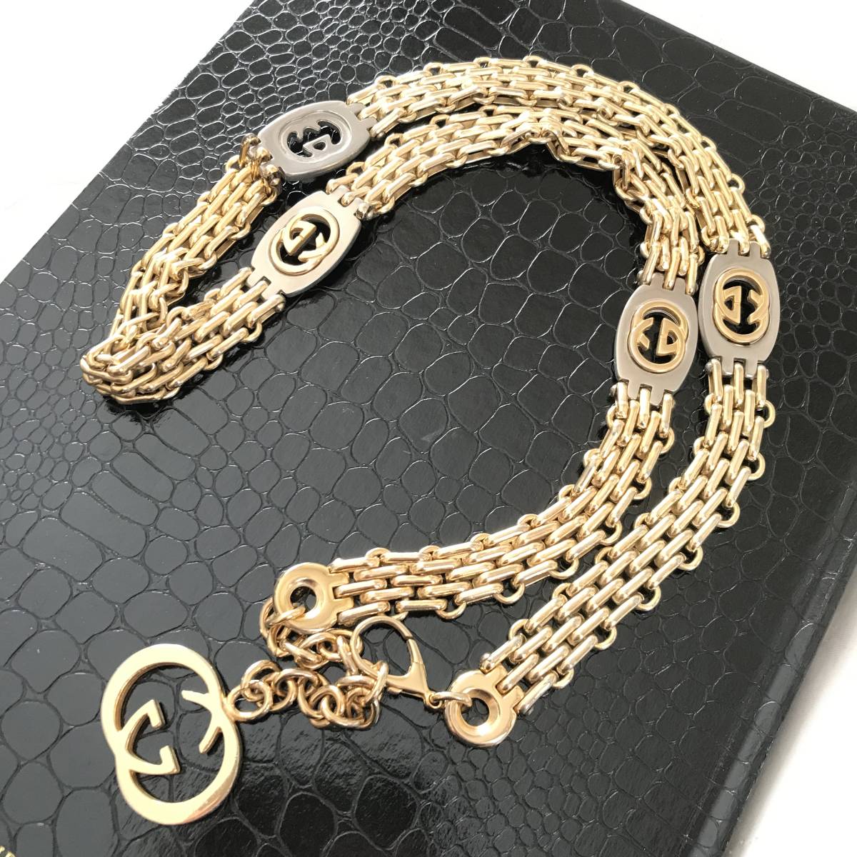 ☆ GUCCI オールド グッチ GG ヴィンテージ ゴールド チェーン 