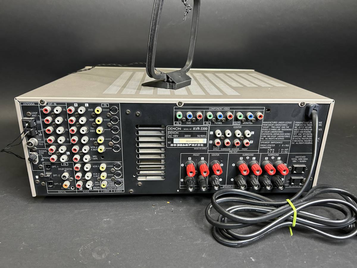 最新作 DENON サラウンドアンプ AVR-3300 ジャンク