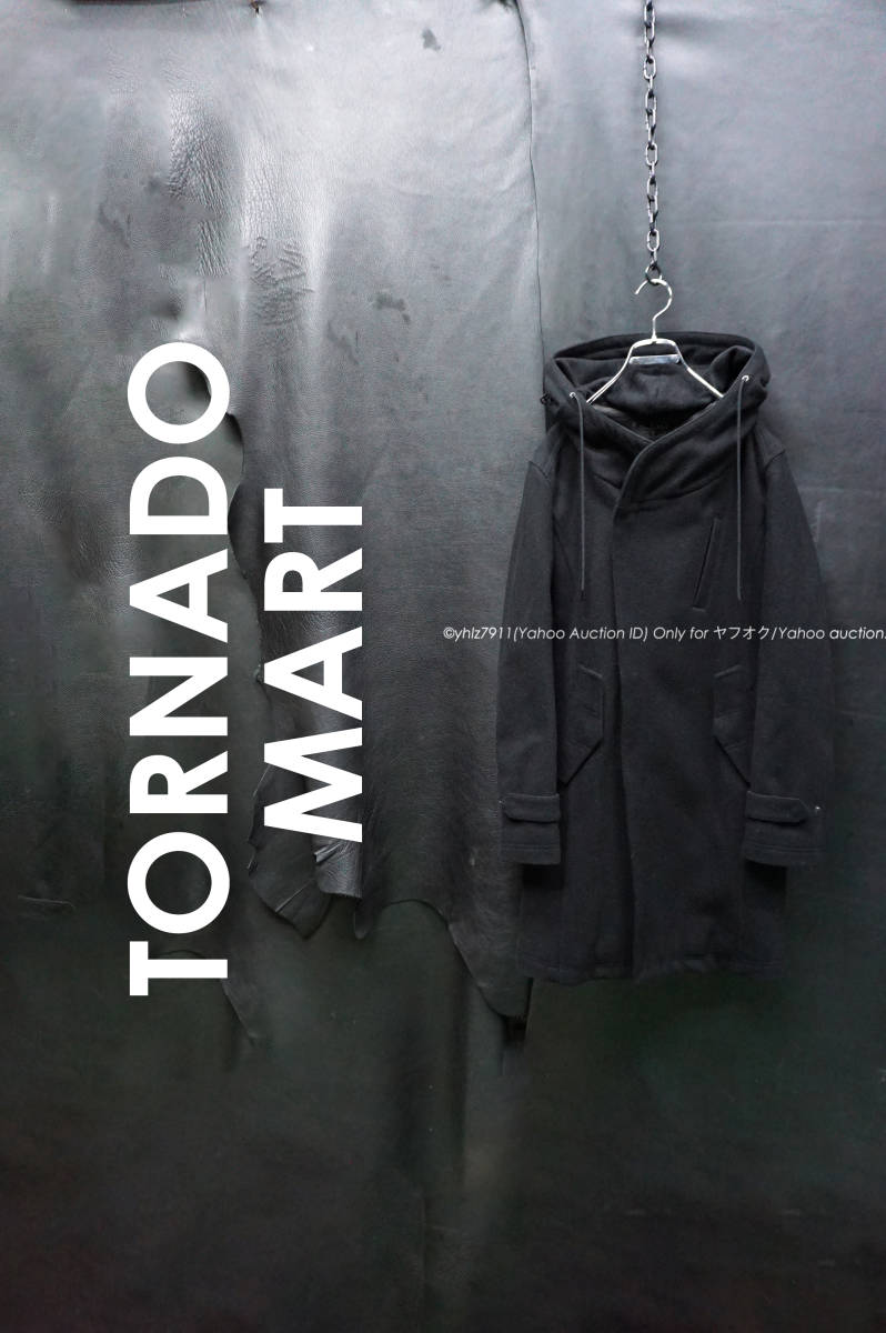 TORNADO MART ビッグフード ライダースモッズコート M 黒 ボリューム