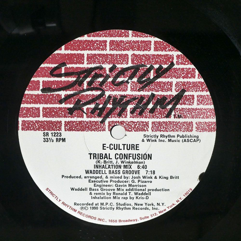 E-CULTURE/TRIBAL CONFUSION / UNIFICATION/STRICTLY RHYTHM SR1223 12