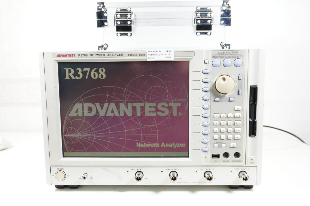 確認用 ADVANTEST アドバンテスト R3768 NETWORK ANALYZER 300kHz-8GHz 4port