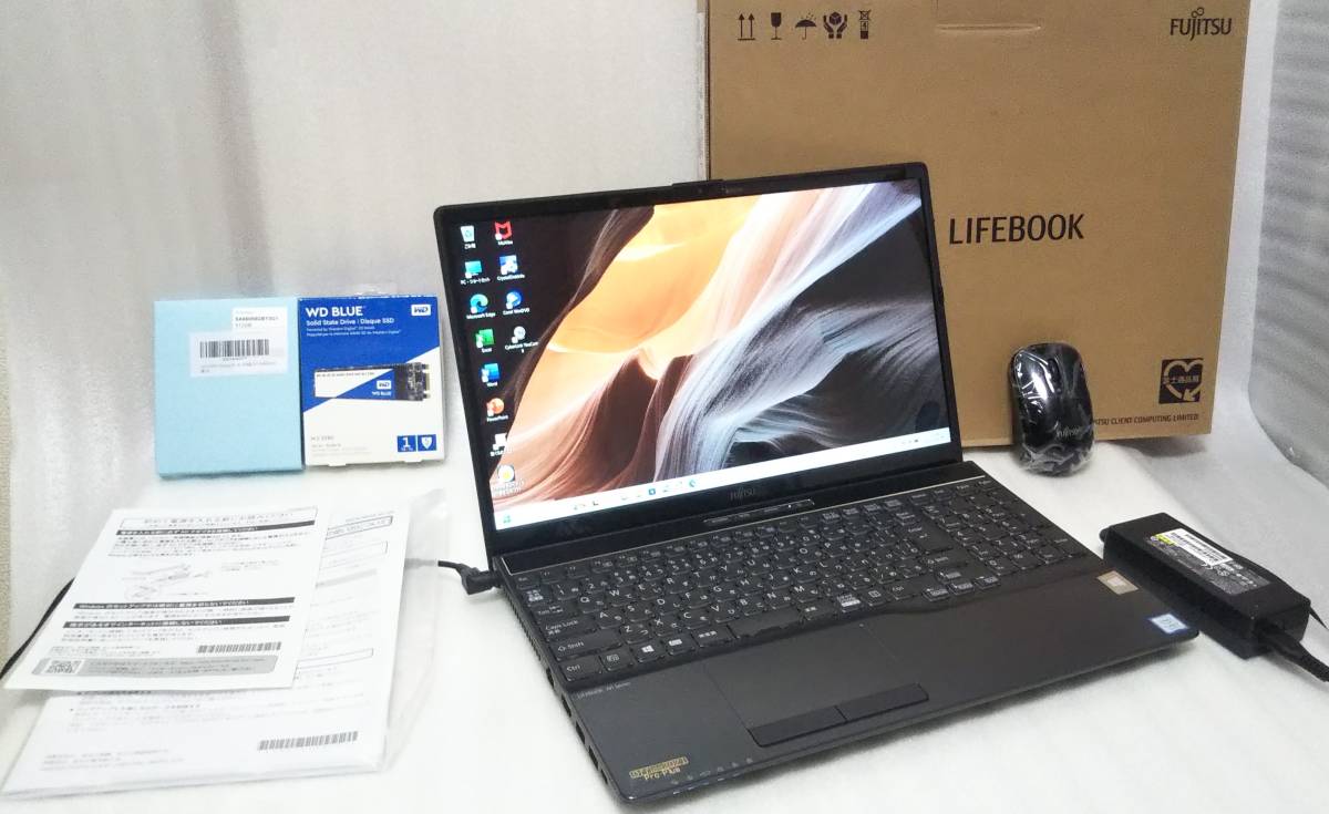 富士通 ノートパソコン・Core i7・Blu-ray・8GB/SSD256GB 家電・スマホ
