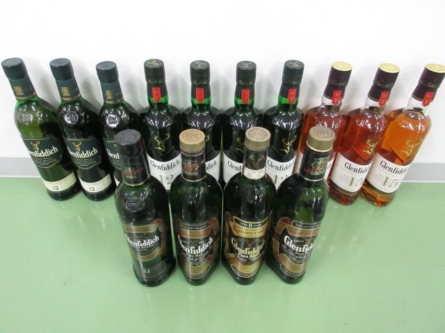 未開栓 洋酒 グレンフィディック 各種 Glenfiddich 700-750ml 14本
