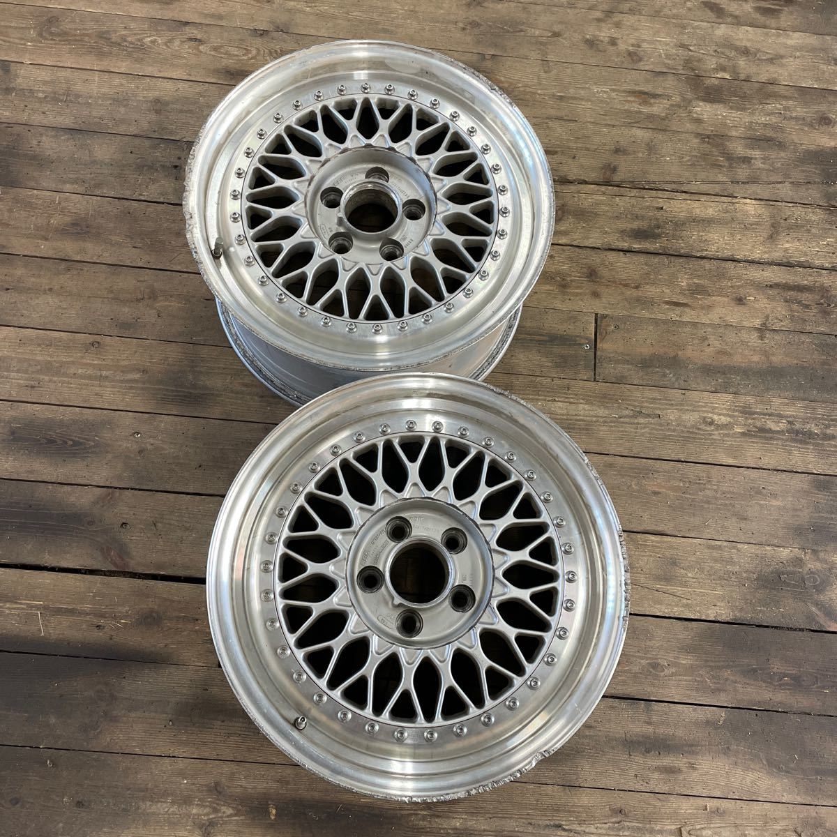 【新作】 ▼ BBS RS262 8J×17H2ET35 PCD114.3 ハブ径73mm OFF＋35 5穴 4本 225/45-17 現状品 中古品