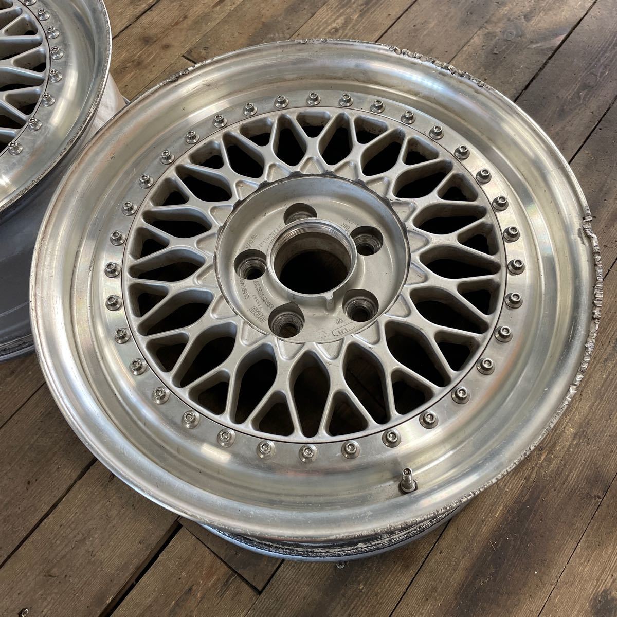 【新作】 ▼ BBS RS262 8J×17H2ET35 PCD114.3 ハブ径73mm OFF＋35 5穴 4本 225/45-17 現状品 中古品