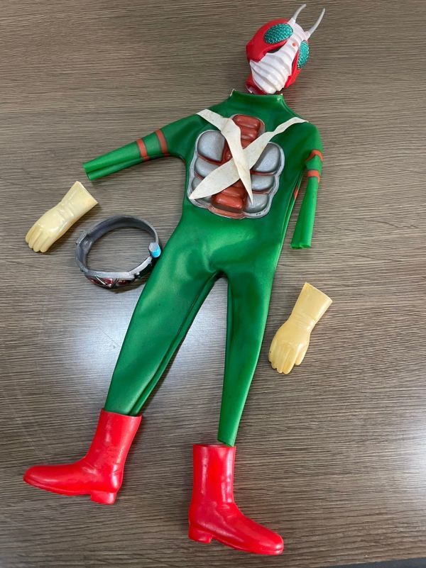 希少 レア 仮面ライダー V3 保管品 TAKARA タカラ スーツ 変身