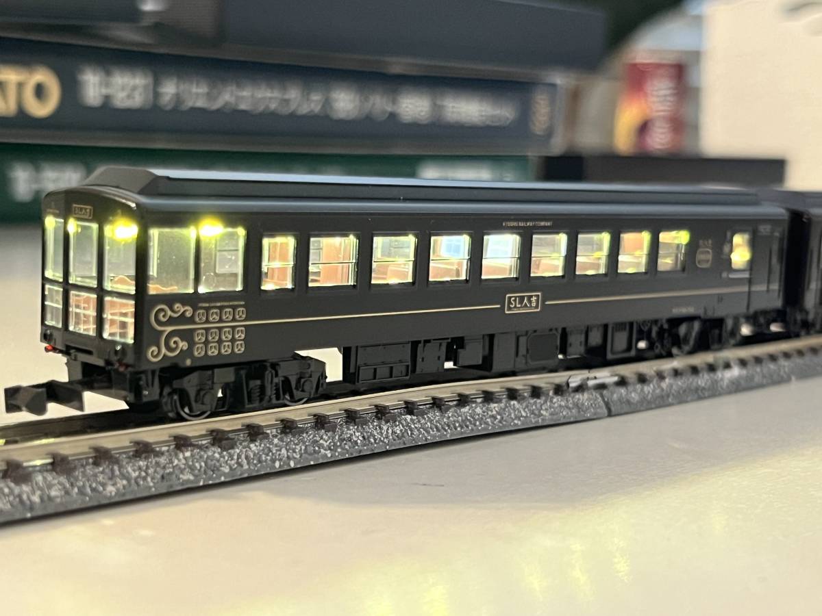 4両セット SL人吉 鉄道模型 58654＋50系 室内灯完備！！ 58654+50系