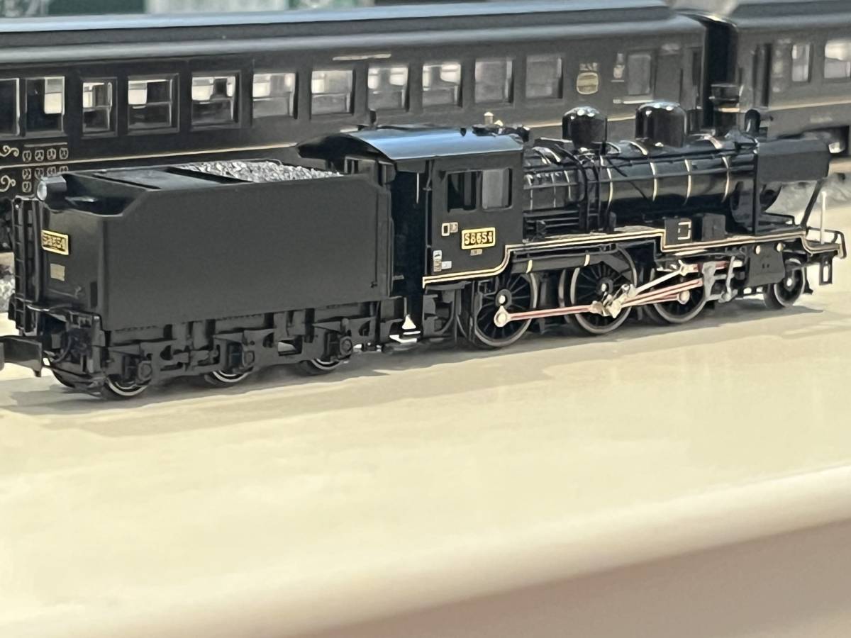 4両セット SL人吉 鉄道模型 58654＋50系 室内灯完備！！ 58654+50系