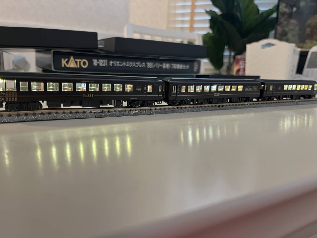 4両セット SL人吉 鉄道模型 58654＋50系 室内灯完備！！ 58654+50系