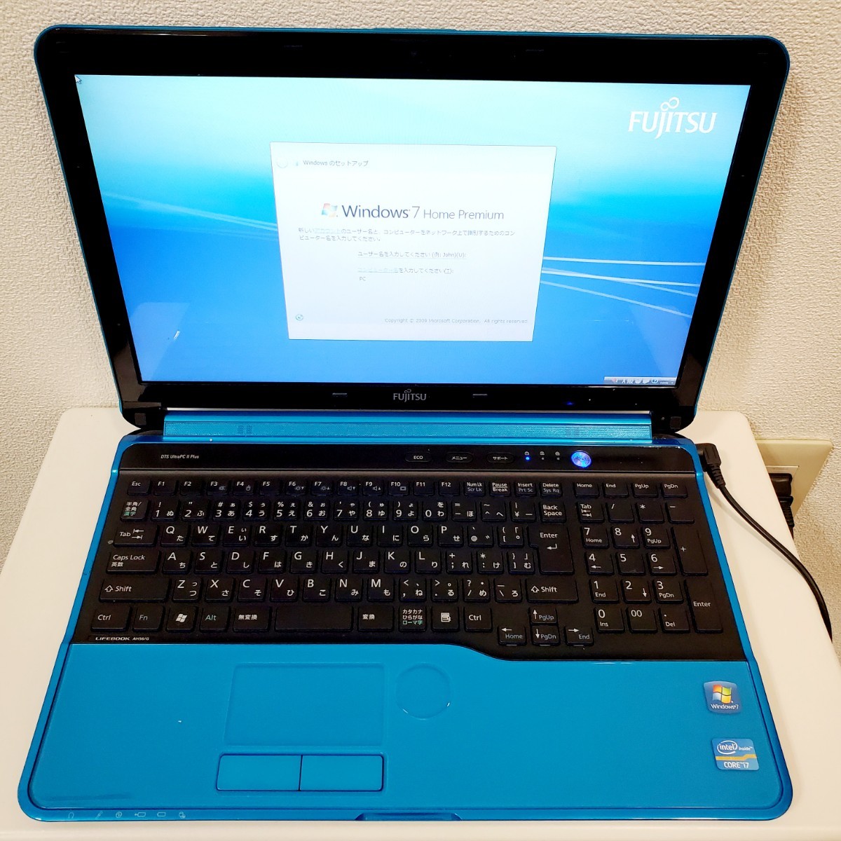□【稼働品/1円スタート】FUJITSU LIFEBOOK AH56/G□FMVA56GL/アクア 