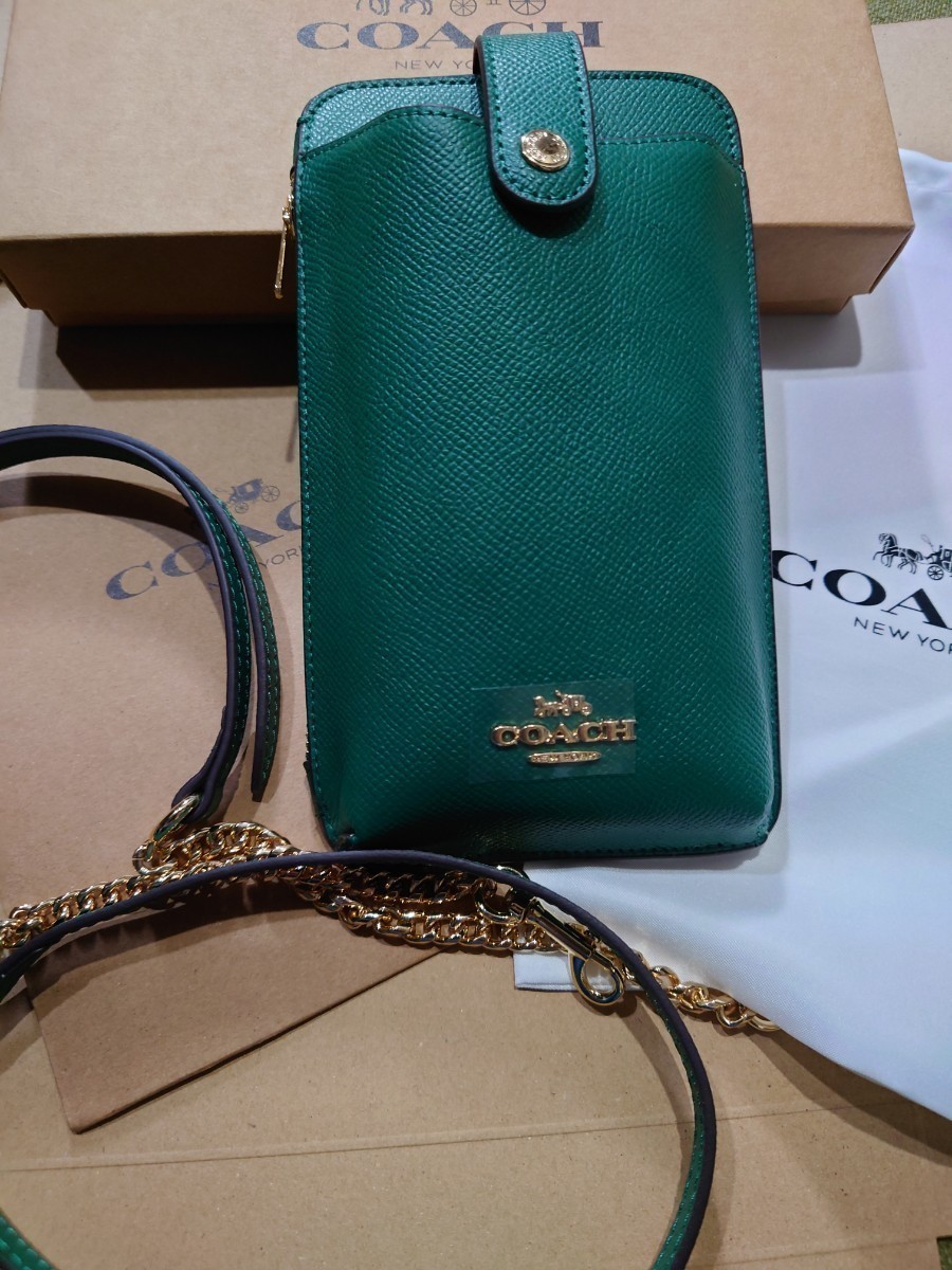 1スタ】C-464 新品未使用 COACH スマホショルダー