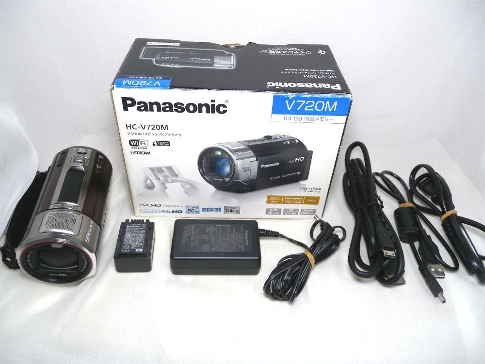 ☆Panasonic フルハイビジョン iAズーム50倍 HC-V720M 64GB☆難あり