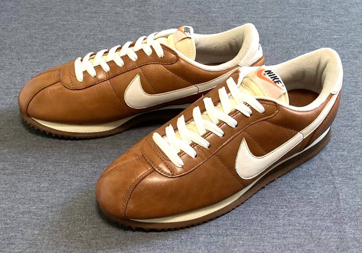 ビンテージ 96年製 nike LEATHER CORTEZ ルビラージュ 茶レザー US10 