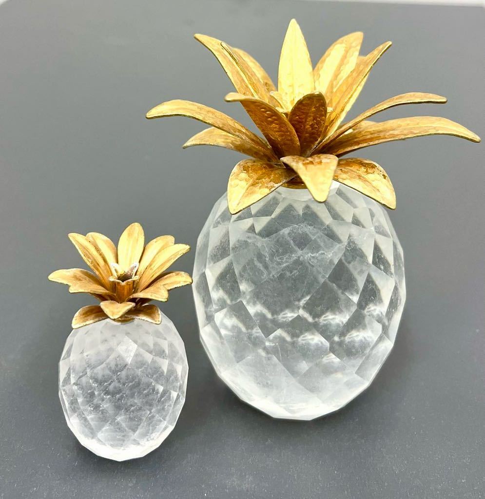 廃盤品！スワロフスキー パイナップル キャンドルホルダー Lサイズ