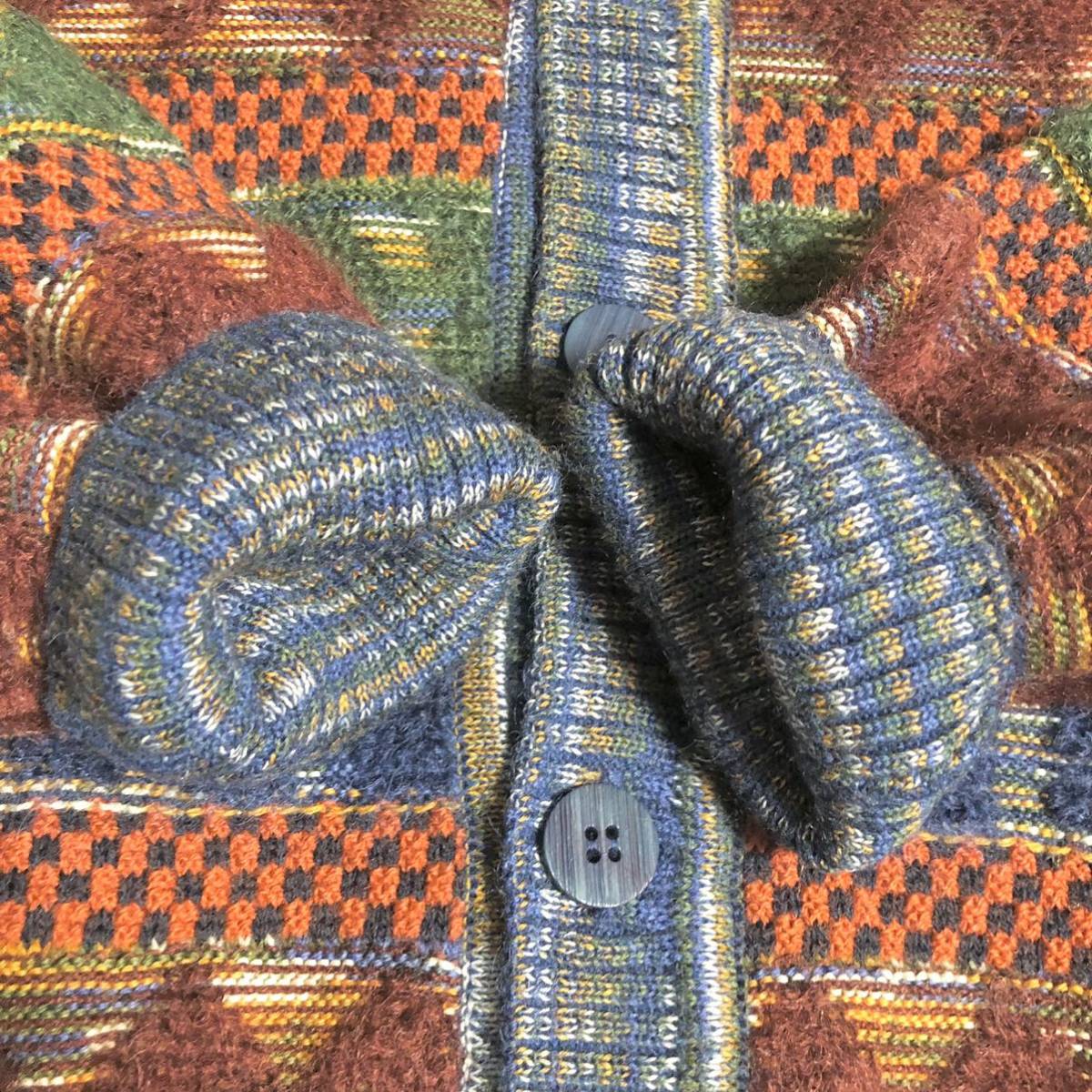 美品 MISSONI ミッソーニ 最高級 オレンジタグ マルチカラー 長袖