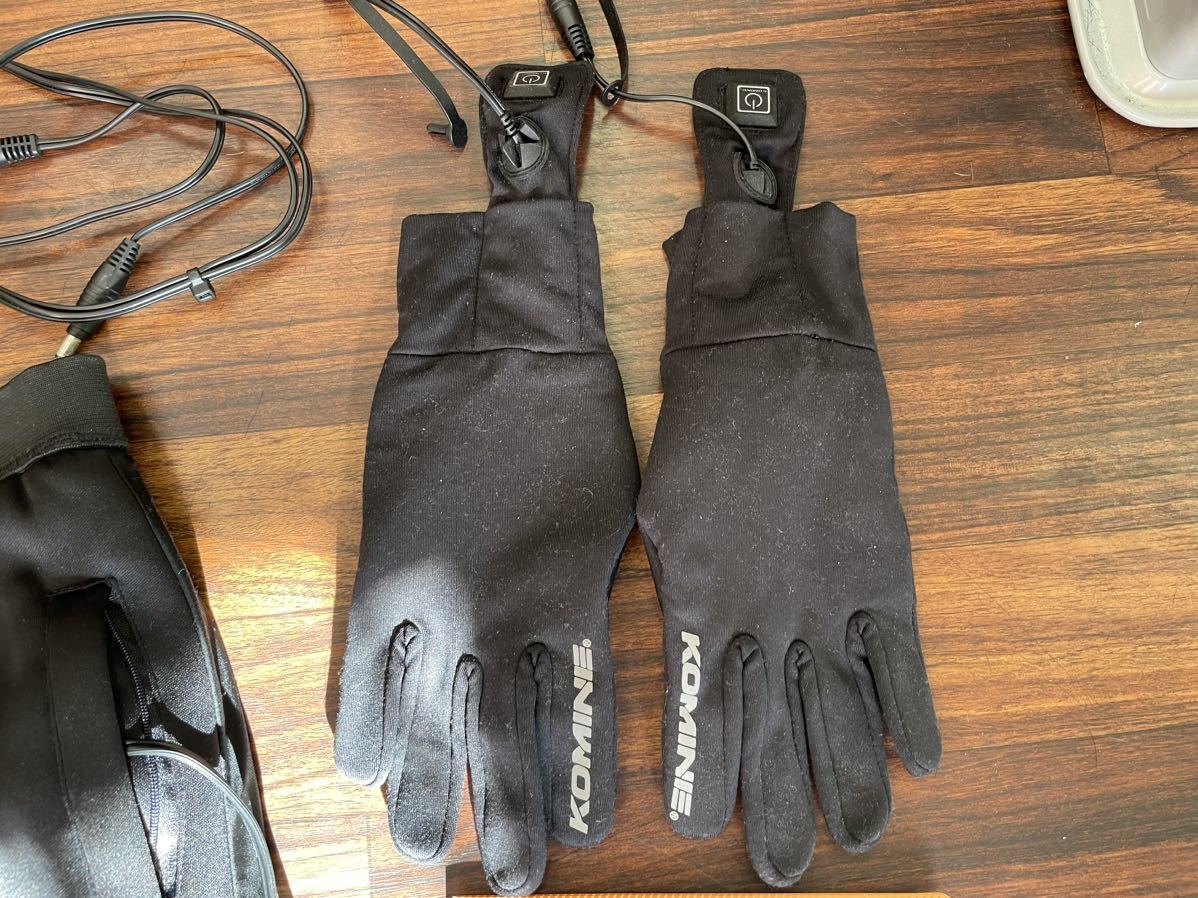 コミネ電熱防寒セット2XL インナージャケットパンツグローブXL セット