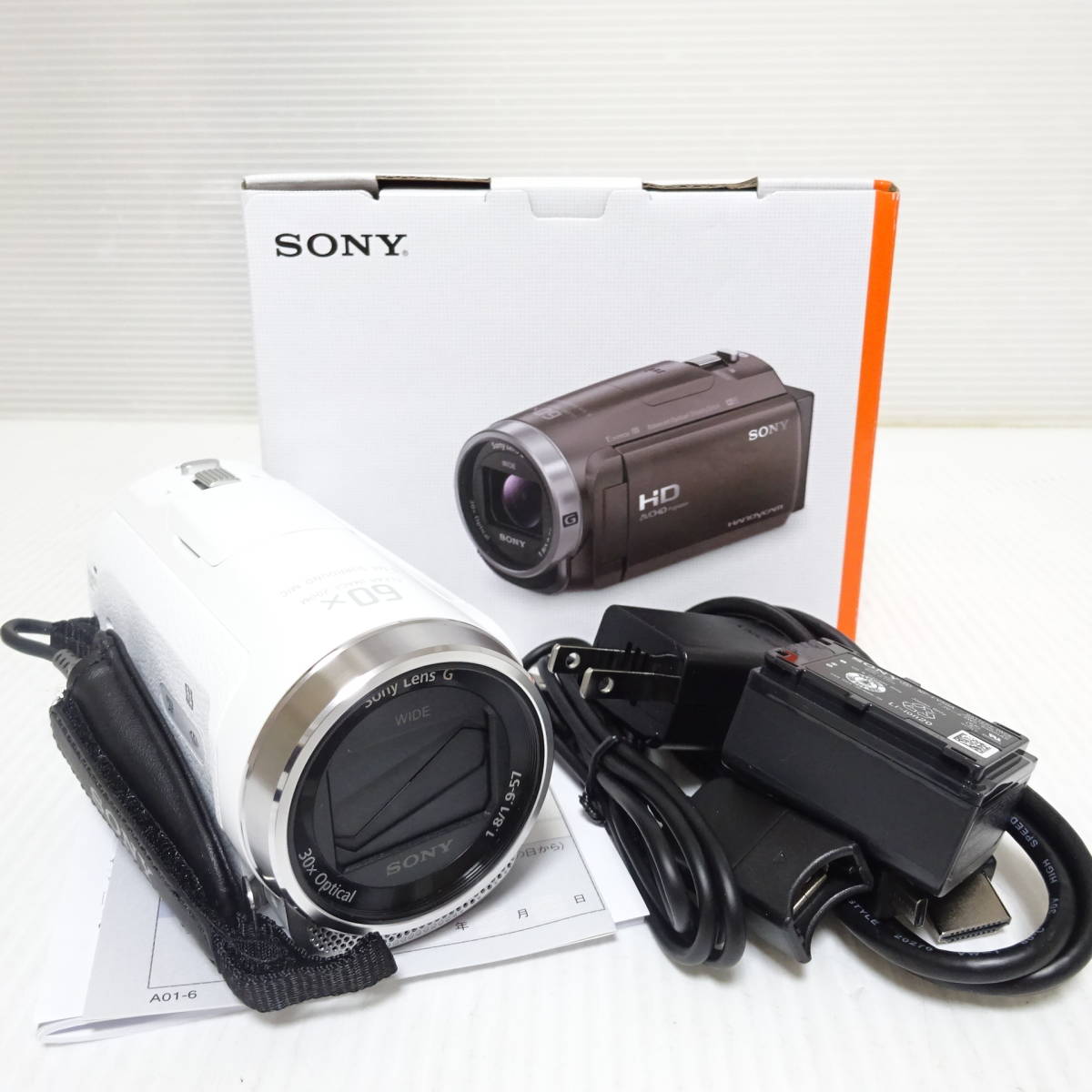 【動作美品】 SONY DCR-TRV70 MiniDV ビデオカメラ ダビング Sony HDR-CX680 ビデオカメラ ホワイト 動作未確認【60サイズ/同梱不可