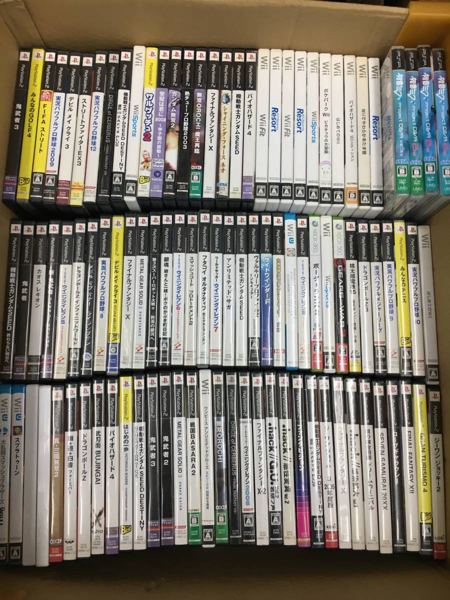 PS2/Wii/WiiU/PSPなど ソフト まとめ売り プレイステーション/大乱闘スマブラ/スプラトゥーン/ポケパーク/ガンダム他【z5-7/0/0】