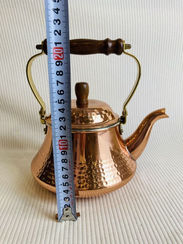 骨董品　急須 　湯沸かし　日本茶道具　アンティーク kmi12▽骨董 急須 茶器 工芸品 やかん 銅製 湯沸 茶道具 年代物 日本製