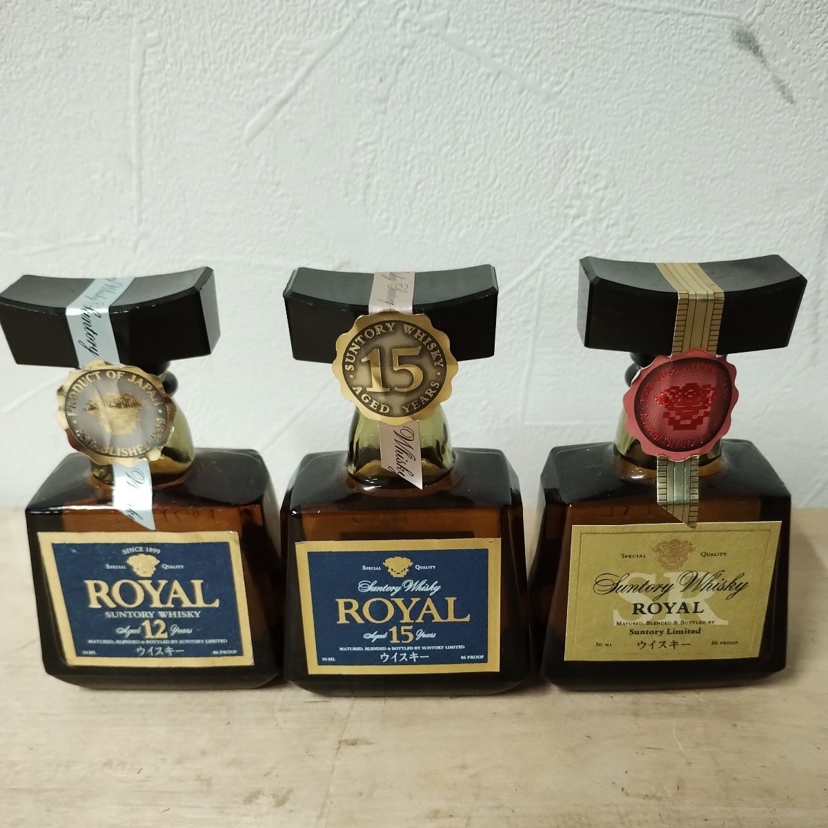 SUNTORY サントリー ROYAL ローヤル 12年 15年 ミニチュア ミニ ボトル 