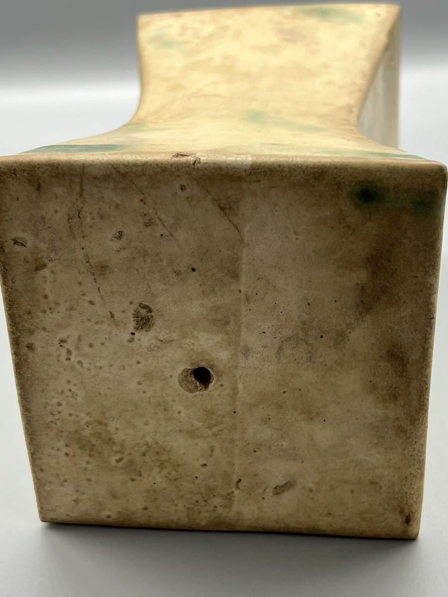 中国 唐時代☆三彩枕 時代美品 文化遺産オンライン 唐三彩 唐三彩陶枕