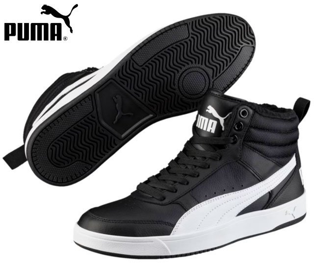 新品 プーマ 363717 05 26.5cm PUMA メンズスニーカー メンズハイカットスニーカー リバウンドストリート v2 FUR 内ボア 靴