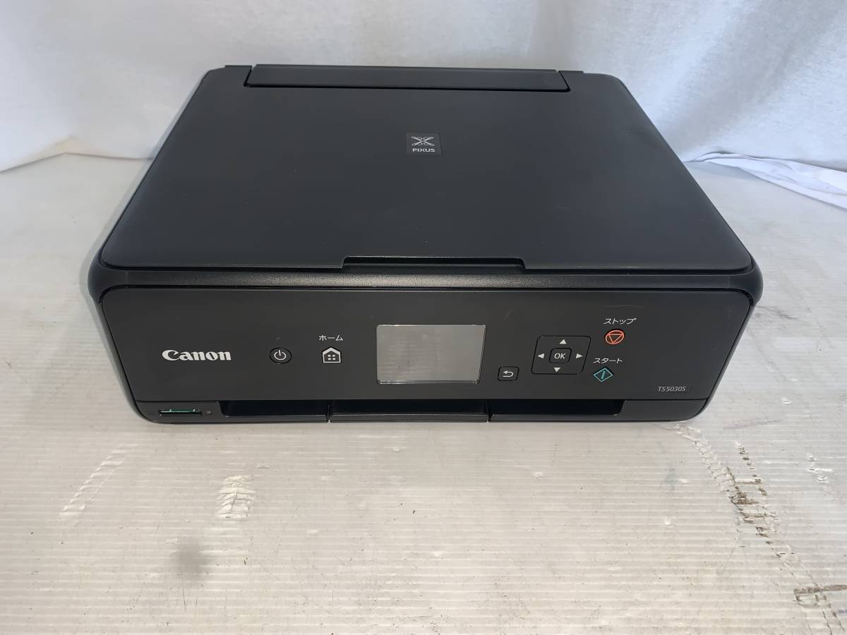【中古良品・正常動作確認済み・即決価格】　Canon キヤノン TS5030S ブラック BK インクジェット複合機　　　12/14/7