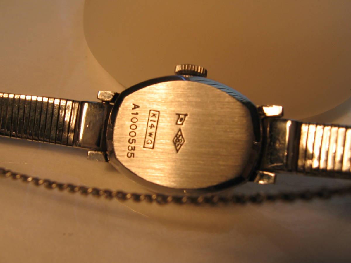 ラドー RADO エルフ K14WG 手巻き 0 シルバー文字 ELFE 腕時計 