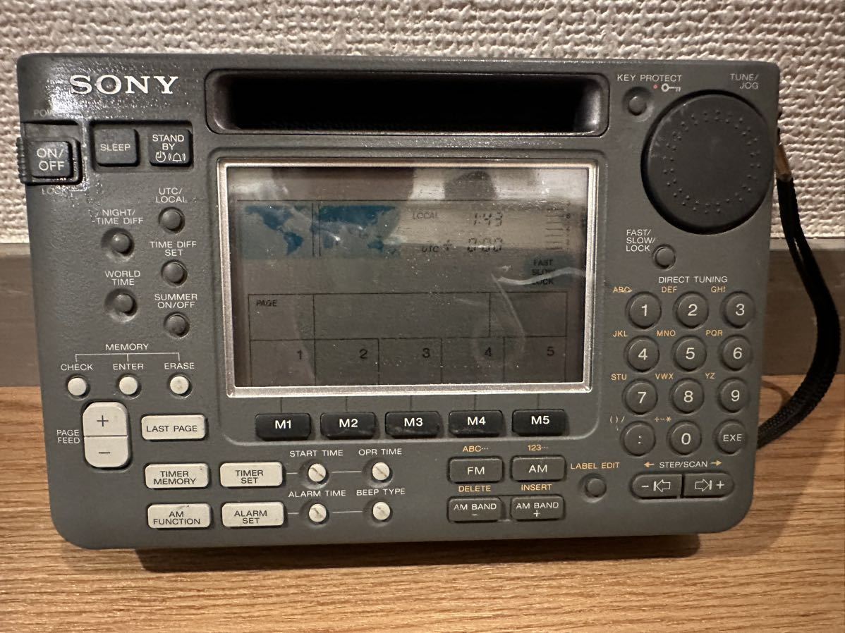 SONY ソニー ICF-SW1S PLL シンセサイザー レシーバーシステム 通電