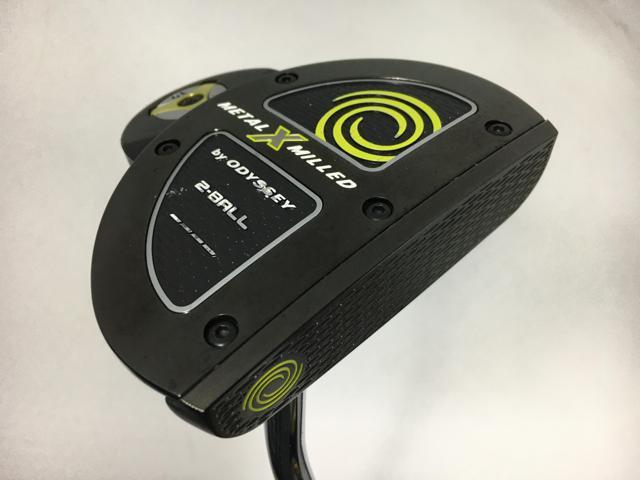 中古 オデッセイ METAL-X MILLED (メタルエックス ミルド) 2-Ball パター パター オリジナルスチール[4931