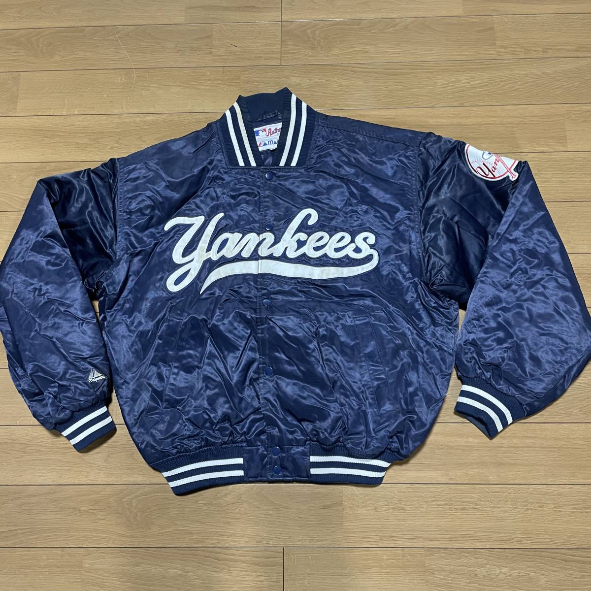 W-11 ○majestic Authentic サイズL！ヤンキース スタジャン○ MLB