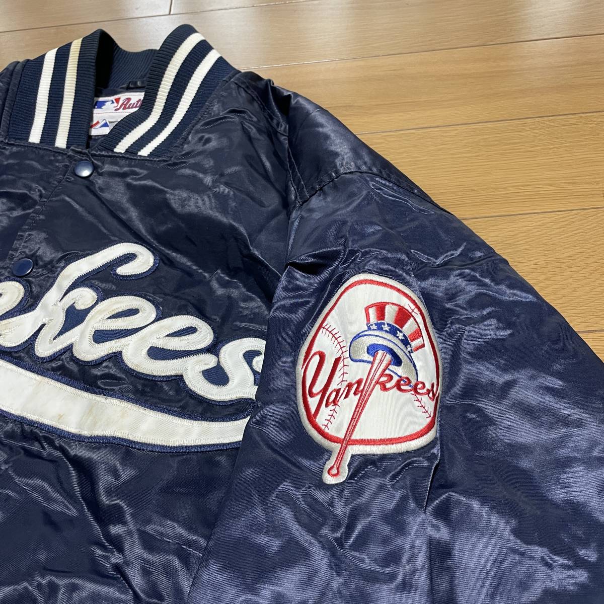 W-11 ○majestic Authentic サイズL！ヤンキース スタジャン○ MLB