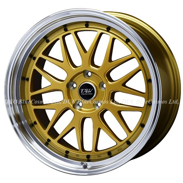 CP特価 リア10JJが生み出す圧倒的リム深度70mm◆Leowing FM9 ゴールド 20-8.5/10.0タイヤセット アルファード ヴェルファイア レオウィング