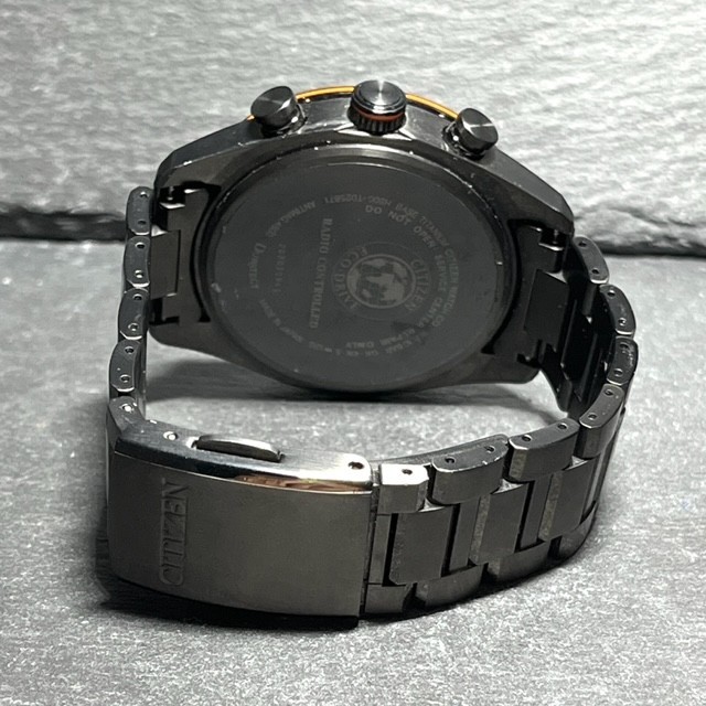 シチズン アテッサ CITIZEN ATTESA（アテッサ） エコ・ドライブ電波時計 CB1120-50G 超美品 CITIZEN ATTESA シチズン アテッサ アクトライン エコドライブ Eco-Drive ACT Line AT8185-62E 電波ソーラー 腕時計 ブラックチタン