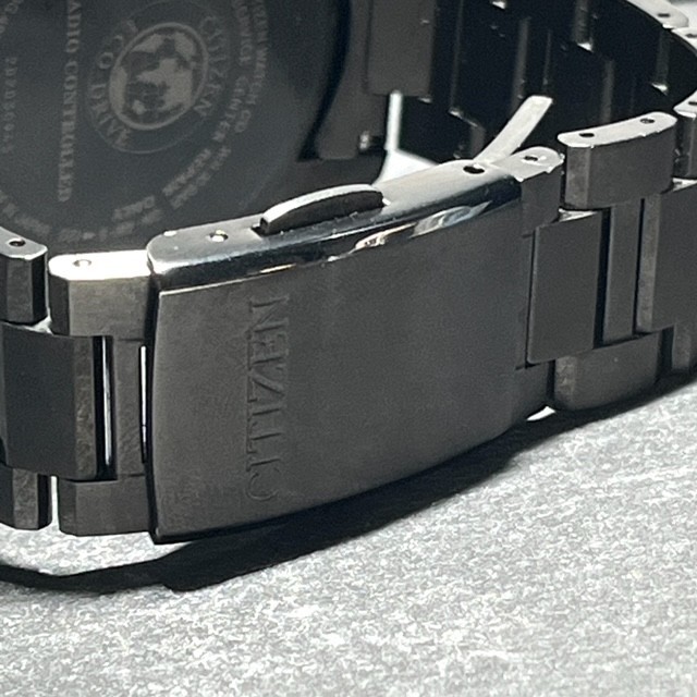 シチズン アテッサ CITIZEN ATTESA（アテッサ） エコ・ドライブ電波時計 CB1120-50G 超美品 CITIZEN ATTESA シチズン アテッサ アクトライン エコドライブ Eco-Drive ACT Line AT8185-62E 電波ソーラー 腕時計 ブラックチタン