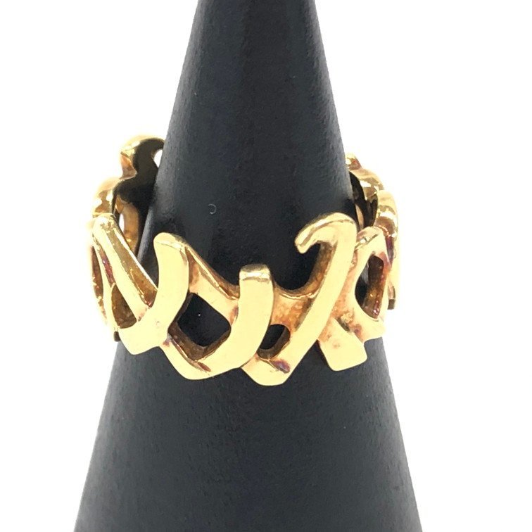 TIFFANY＆Co. ティファニー 750 ラブ＆キス リング 10号 6.1ｇ【BLAN0019】