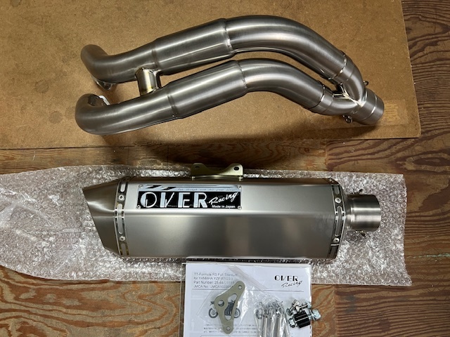 OVER RACING/オーヴァーレーシング 25-44-111 YZF-R7 22- TT-Formula RS 2-1 フルチタン サテン ...