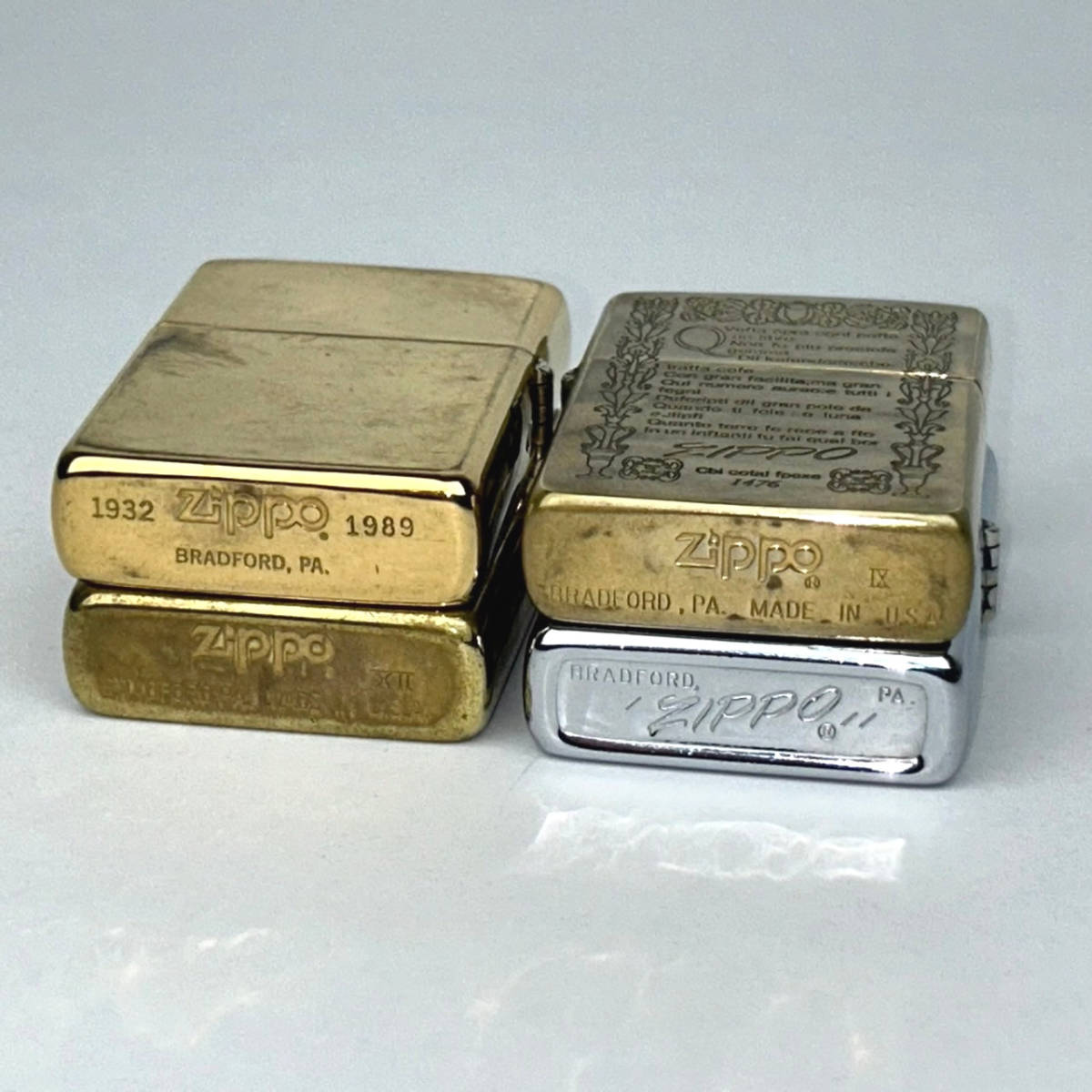 USED・ZIPPO・ジッポー/4点セット/普段使いにどうぞ！/検索)ソリッド 