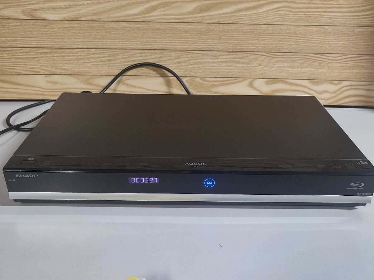 SHARP AQUOS BD-W1800 ブルーレイディスクレコーダー SHARP BD-W1800