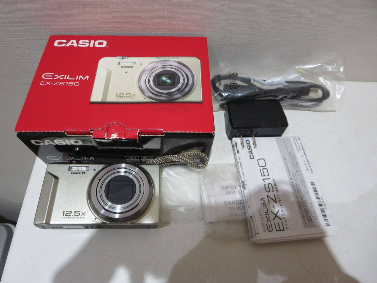 動作品OK デジタルカメラ CASIO EXILIM EX-ZS150 EXILIM CASIO 動作品