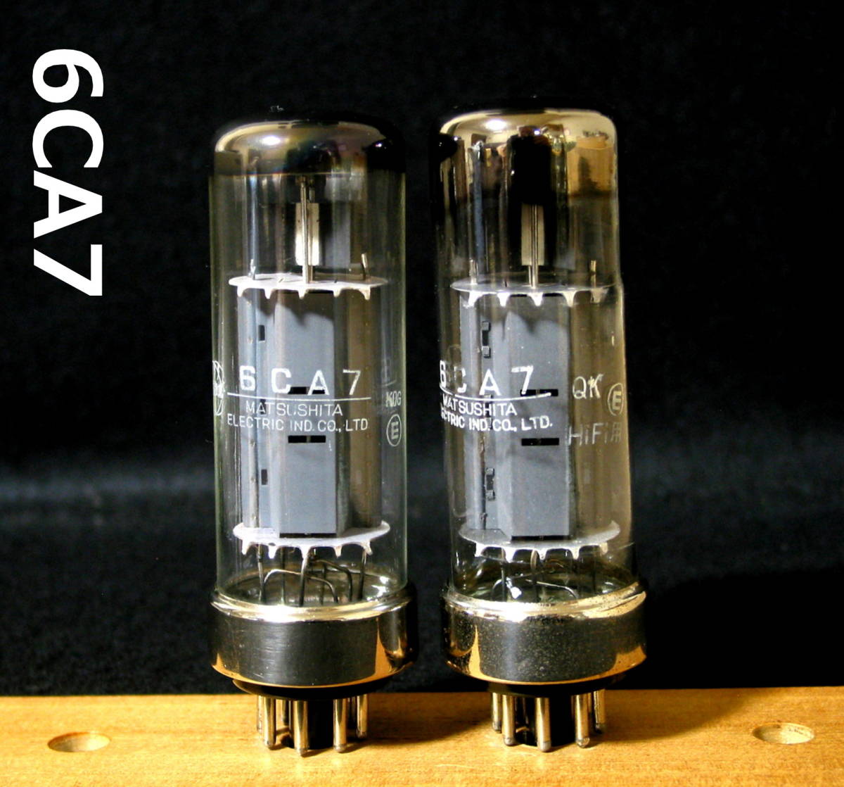 ナショナル　真空管 6CA7 HIFI 金属ベース 箱なし】松下□6CA7／電力増幅用高gm5極管／メタルベース□真空管／2