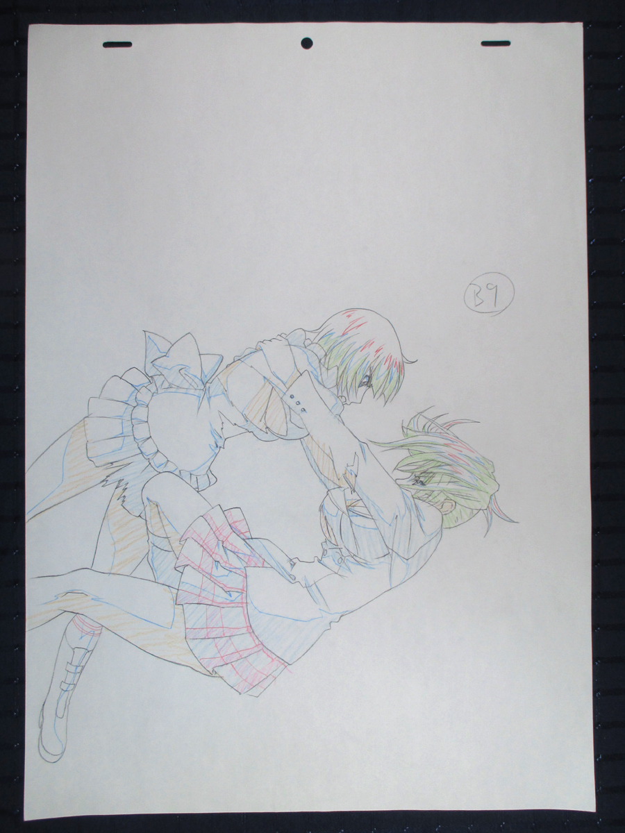 一騎当千 直筆素材 原画 動画 大判 呂蒙/呂布 09