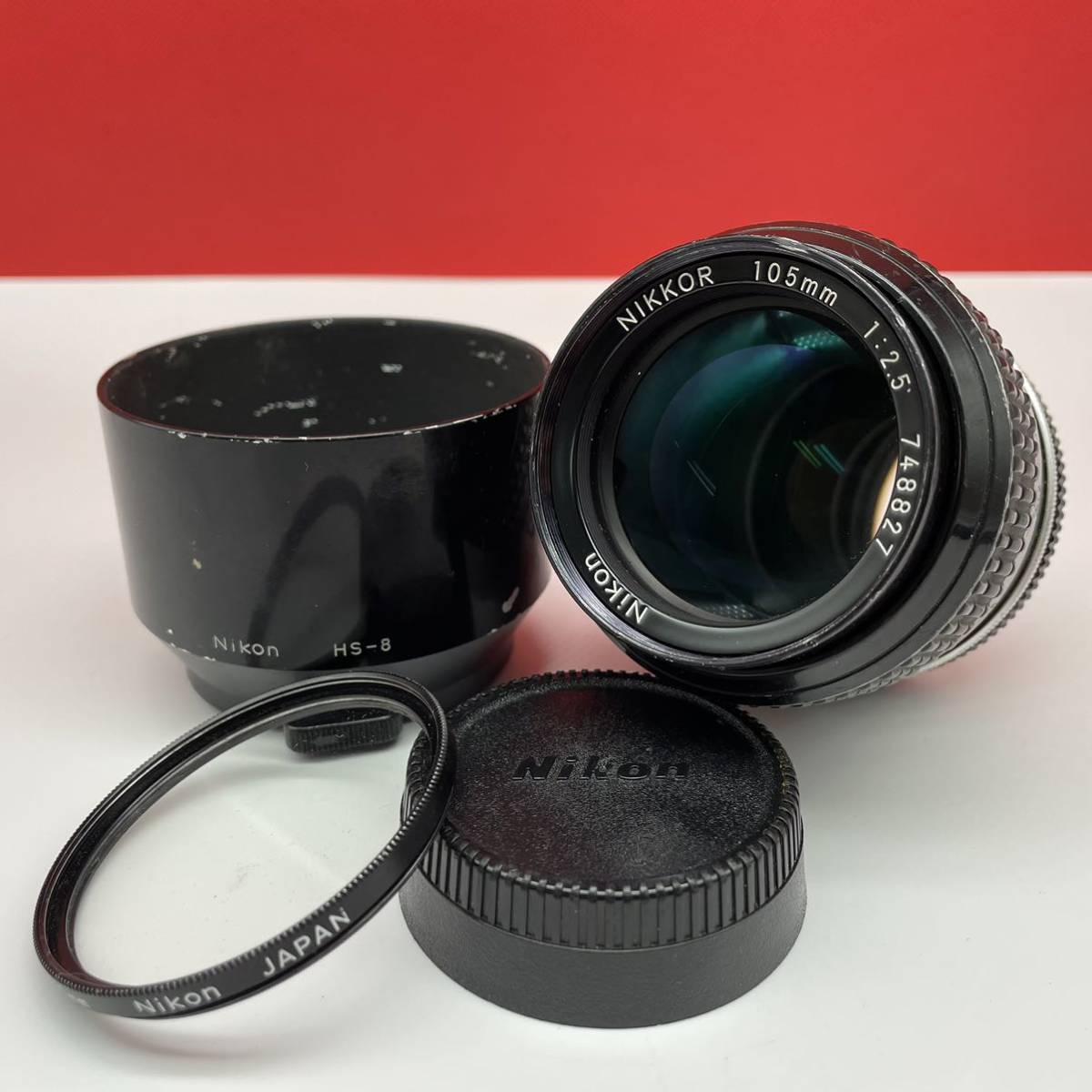 □ Nikon NIKKOR 105mm F2.5 Ai カメラレンズ 単焦点 ニコン - through