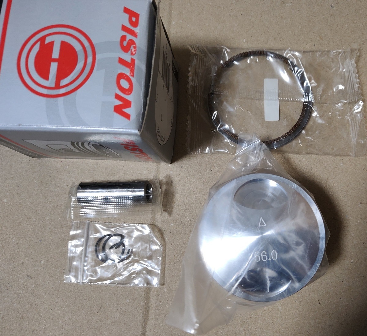 152fmi 中華エンジン 140ccボアアップ用 オリジナル 56mmピストン 