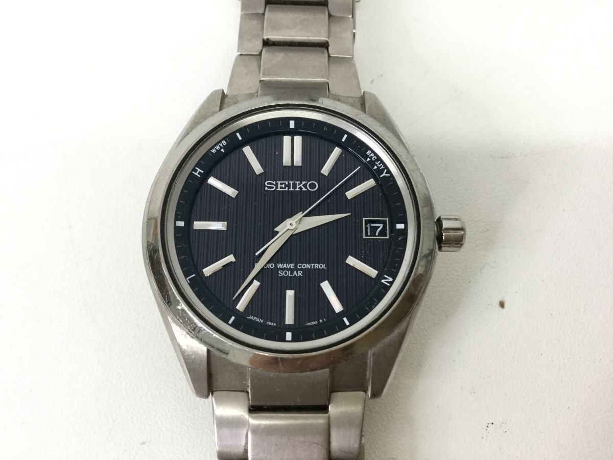 SEIKO ブライツ 7B24-0BH0 電波ソーラー 黒文字盤 メンズ腕時計