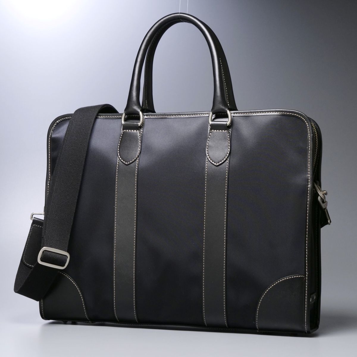 MF9379：Paul Smith/ポールスミス*ブリーフケース*ショルダー付きビジネスバッグ*鞄*ブラック