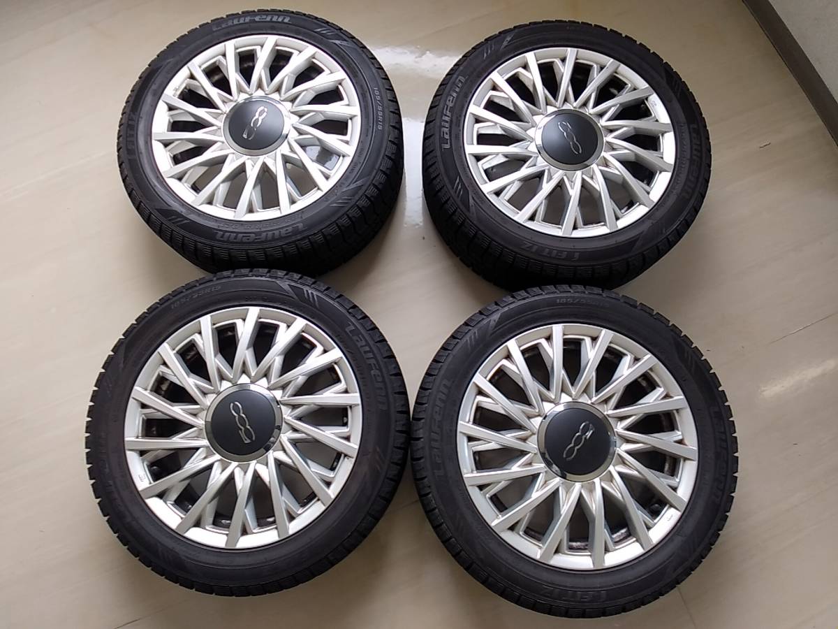 フィアット500 純正ホイール 185/55R15 4本セット Laufennスタッドレス